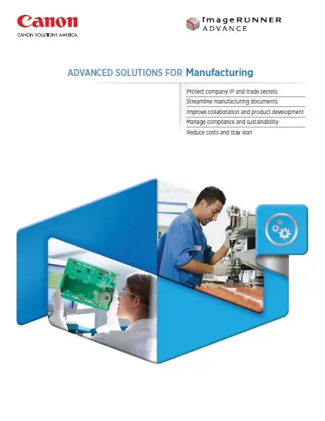 Canon, Advanced Solutions, Manufacturing, Office Solutions & Services