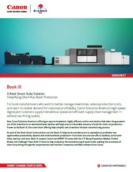 Canon, Book IX, Solution Cover, Office Solutions & Services