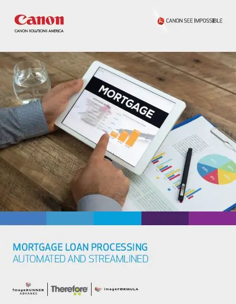 Canon, Finance, Mortgage Loan, Processing, Office Solutions & Services