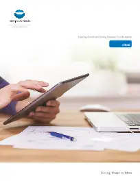 Cloud, Brochure, Konica-Minolta, Office Solutions & Services