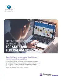 Dispatcher Phoenix, Government, Konica-Minolta, Office Solutions & Services