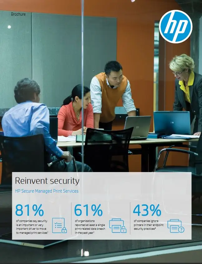 HP, Managed Print Services, Reinvent, Security, Brochure, HP, Hewlett Packard, Office Solutions & Services