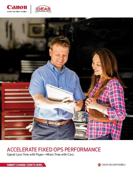Canon, IDEAS Brochure, Office Solutions & Services