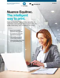 KM, Equitrac Express, Brochure, Konica-Minolta, Office Solutions & Services