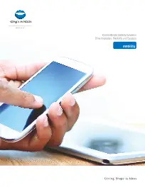 Mobility Brochure, Konica-Minolta, Office Solutions & Services