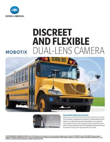 Mobotix, Dual Lens Camera, School Safety Solutions, Education, k-12, Konica Minolta, Office Solutions & Services