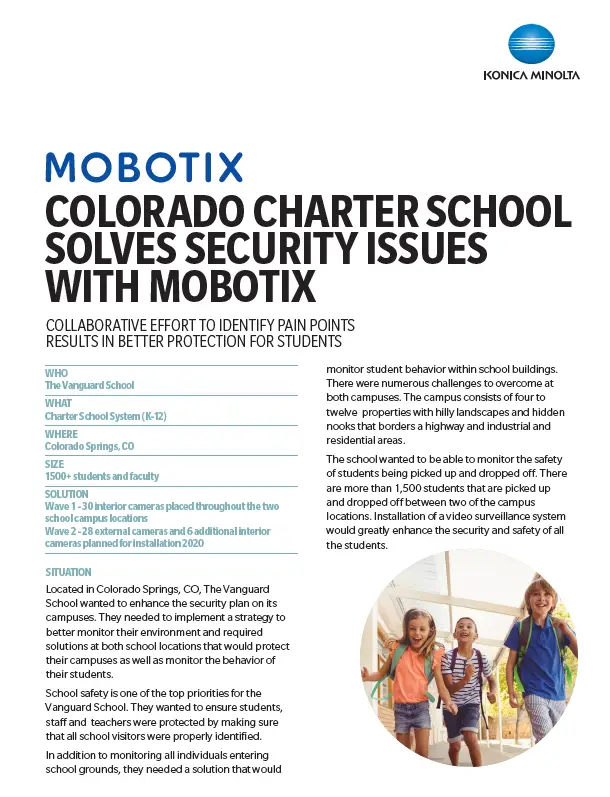 Mobotix, School Success Story, safety, education, students, children, Konica Minolta, Office Solutions & Services