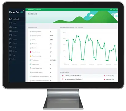 Papercut, Dashboard, Office Solutions & Services