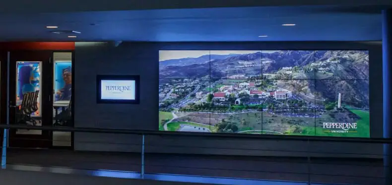 Pepperdine, Video Wall, Digital Signage, Toshiba, Office Solutions & Services