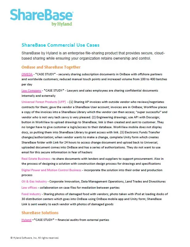ShareBase, Commercial, Kyocera, Software, Document Management, Office Solutions & Services