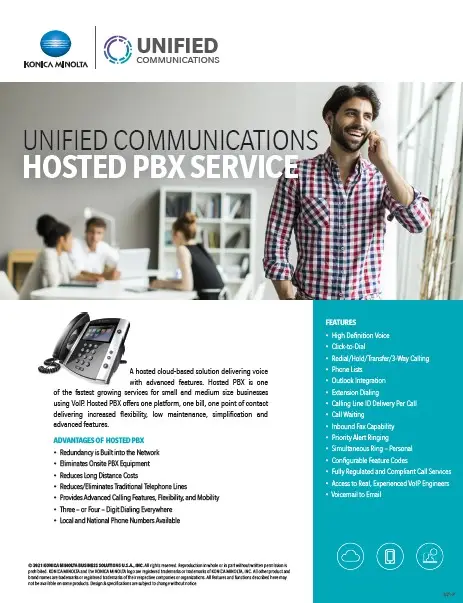 Unified Communications, Hosted PBX, Konica Minolta, Office Solutions & Services