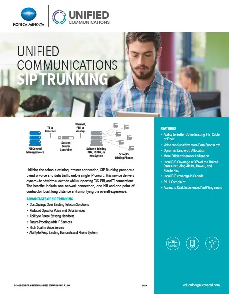Unified Communications, SIP Trunking, Konica Minolta, Office Solutions & Services