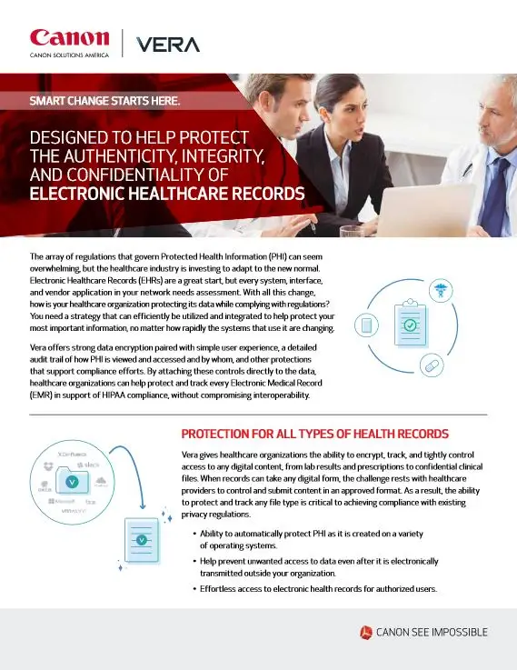 EMR, Canon, Electronic Medical Records, vera, Office Solutions & Services