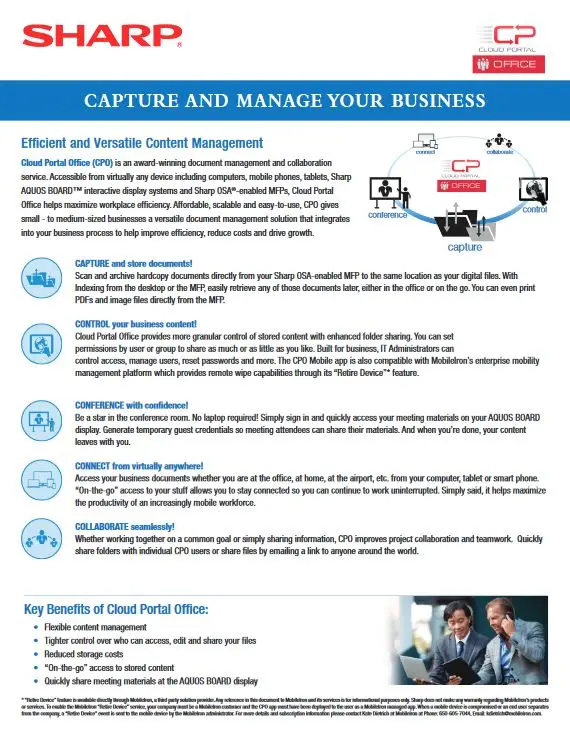 sharp, Cloud Portal Office, Office Solutions & Services