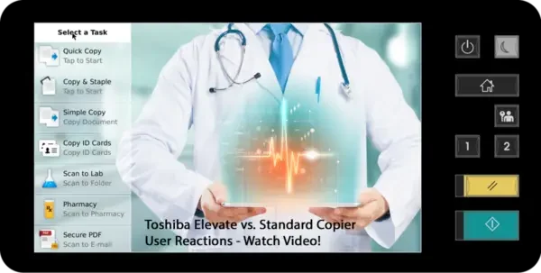 Elevate, Screen, Healthcare, Toshiba, Office Solutions & Services