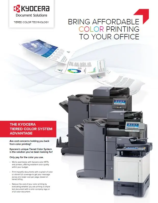 Kyocera, Software, Cost Control And Security, Tiered Color Monitor, Office Solutions & Services