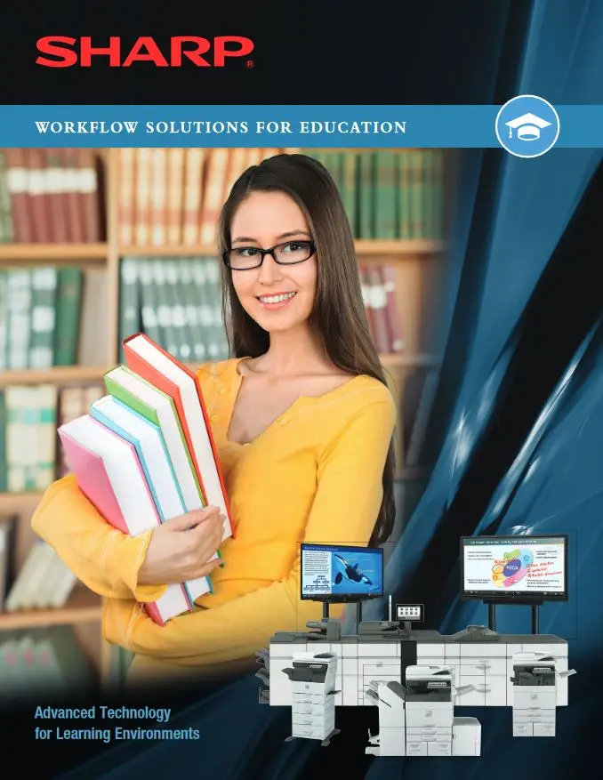 Sharp, Education, Brochure, Office Solutions & Services