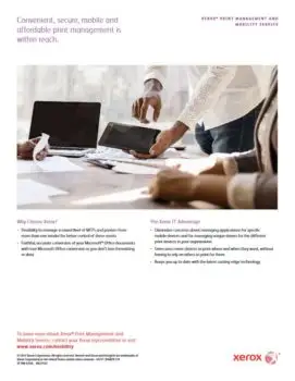 Mobile Print, mobile print, Xerox, Office Solutions & Services